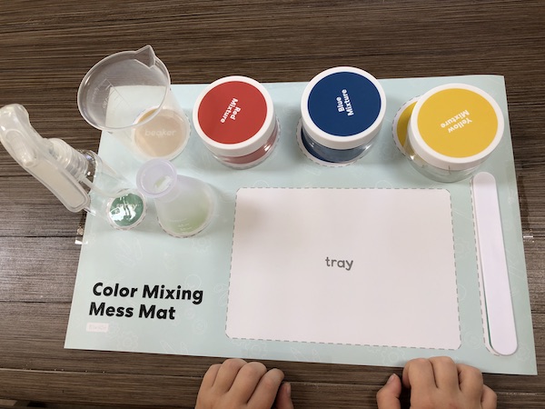 Completed Colorful Chemistry set up