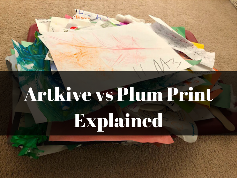 Pile of kids art for Plum Print vs Artkive